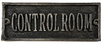 Plaque - Control Room Sign Cast Office Door Bathroom Quality Restaurant Vintage Industrial