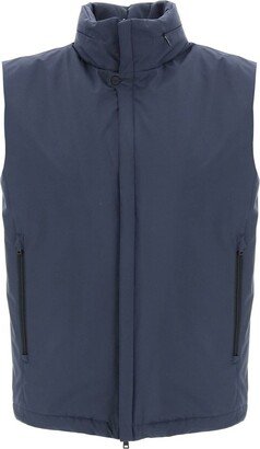 High-Neck Zipped Vest-AA