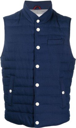 Mock-Neck Padded Gilet