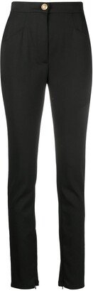 Split-Ankle Slim Trousers