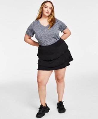 Id Ideology Plus Size Flounce Skort, Created for Macy's