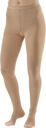 Ames Walker AW Style 293 Adult Medical Support 20-30 mmHg Compression Open Toe Pantyhose Beige Medium