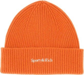 Logo Embroidered Beanie-AB