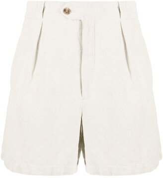 High-Waisted Organic-Cotton Shorts