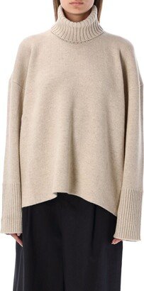 Turtleneck Oversized Knitted Jumper