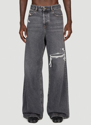 Wide Leg Jeans - Jeans Grey 31