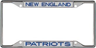 Stockdale Multi New England Patriots Metal Frame Acrylic Inlaid Mirror License Plate Frame