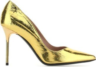 Ruby Pointed Toe Metallic Pumps