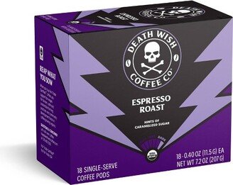 Death Wish Coffee Co Death Wish Coffee Espresso Roast Single Serve Pods - 18ct