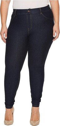 Plus Size Essential Denim Leggings (Deep Indigo Wash) Women's Jeans