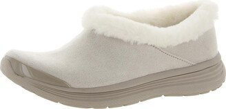 Snicker Womens Faux Fur Warm Slip-On Sneakers