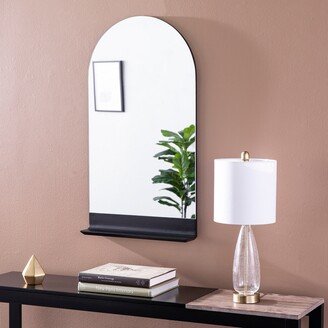 SEI Furniture Badden Decorative Mirror w/ Shelf - Black