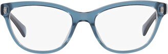 Ra7152u Transparent Blue On Light Grey Glasses