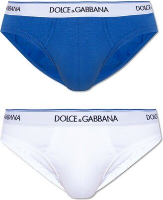 Set Of Two Logo Waistband Briefs