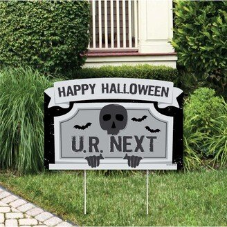 Big Dot of Happiness Graveyard Tombstones - Halloween Party Yard Sign Lawn Decorations - Happy Halloween Party Yardy Sign