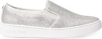 Keaton Crystal-Embellished Slip-On Sneakers