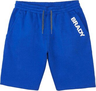 Men's Blue Wordmark Fleece Shorts