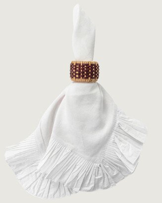 Woven Cranberry Napkin Ring