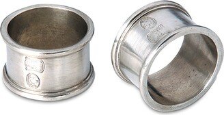 Pewter Round Napkin Ring Pair