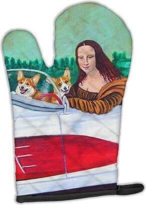 Mona Lisa with Corgi Oven Mitt