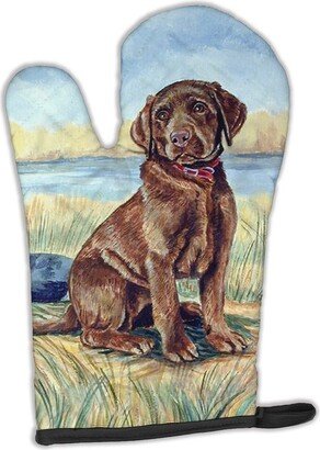 Chocolate Labrador Puppy Oven Mitt