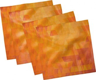 Abstract Triangle Set of 4 Napkins, 12