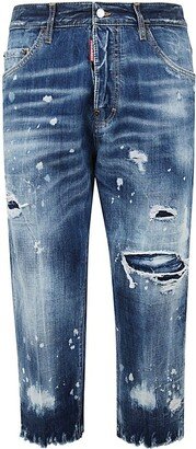 Raw Cut Distressed Jeans