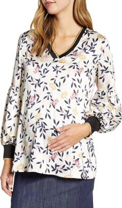 Bishop Sleeve Maternity Blouse