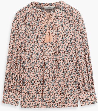 Dracha floral-print cotton blouse