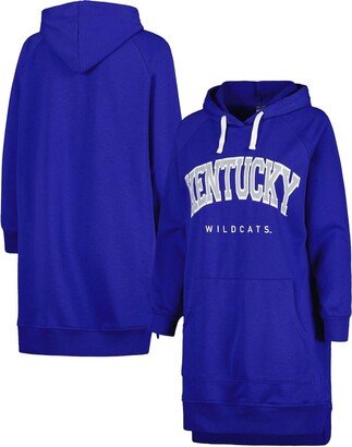 Women's Gameday Couture Royal Kentucky Wildcats Take a Knee Raglan Hooded Sweatshirt Dress