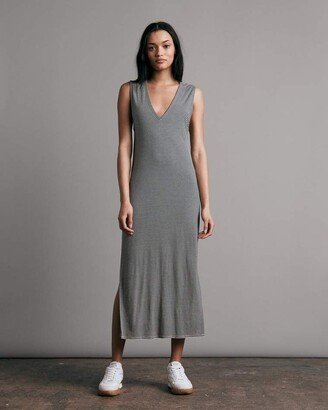 Michal Midi Muscle Dress Linen Dress