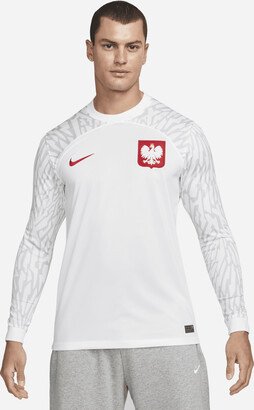 Poland 2022/23 Stadium Home Men's Dri-FIT Long-Sleeve Soccer Jersey in White