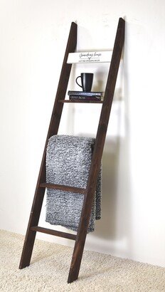 Brick City Textiles LLC 6ft Light Gray Decorative Blanket Ladder 'GRANDMA'S HOUSE LET THE SPOILING BEGIN'