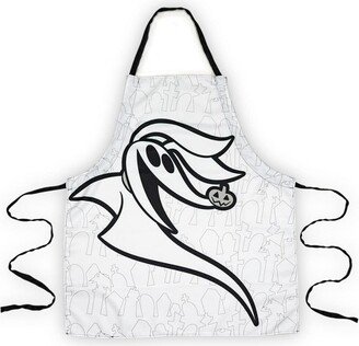 Underground Toys Seven20 Nightmare Before Christmas Zero Apron - Kitchen Accessory - White & Black Ties