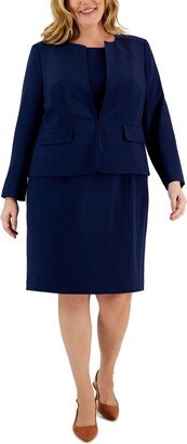 Plus Size Cardigan Jacket & Sheath Dress