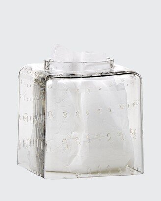 Contessa Clear Glass Tissue Box Cover