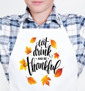 Personalized Thanksgiving Apron For Kids & Adult, Decoration, Custom Gifts, Fall Dinner Table Decor