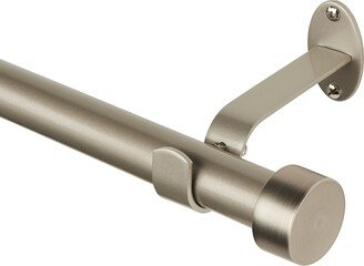 Serena Adjustable Window Curtain Rod and Cap Shaped Finial