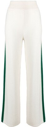 Cashmere Blend Side Stripe Track Pants