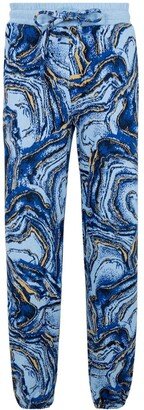 Crystal Azurite Hyper Reality track pants