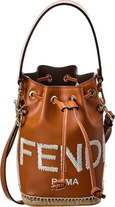 Mon Tresor Mini Leather Bucket Bag