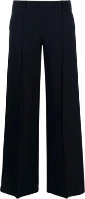 Mid-Rise Straight-Leg Trousers-BR