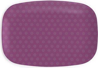 Serving Platters: Bubbles - Purple Serving Platter, Purple