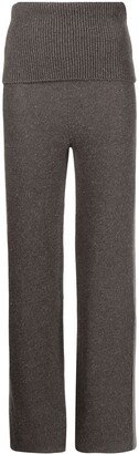 Languid straight leg knitted trousers