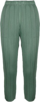 Cropped Ribbed Trousers