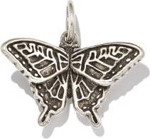 Butterfly Charm in Oxidized Sterling Silver