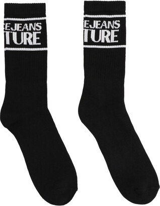 Logo Intarsia-Knit Socks-AI