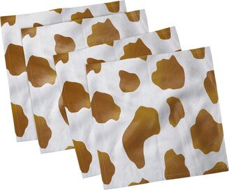 Cow Print Set of 4 Napkins, 12 x 12