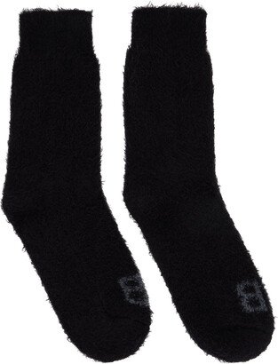 Black 'BB' Homewear Socks