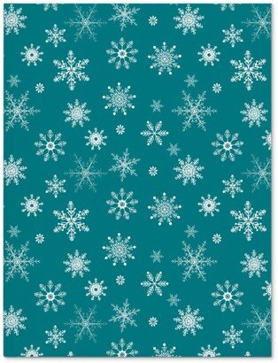 Journals: Snowflakes On Emerald Journal, Green